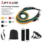 11-in-1 Portable Power Resistance Bands Set – Home Gym Workout Kit - Image 4